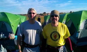 Author and Eric Sherman a couple of minutes before the start of 2012 Across the Years